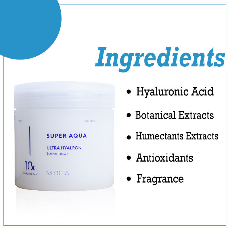 Super Aqua Ultra Hyalron Toner Pads