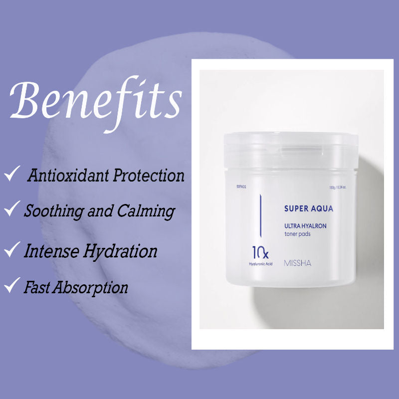 Super Aqua Ultra Hyalron Toner Pads