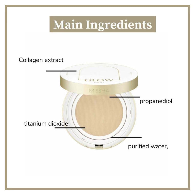 Glow Cushion Light No.21P Fair SPF 37 PA+++
