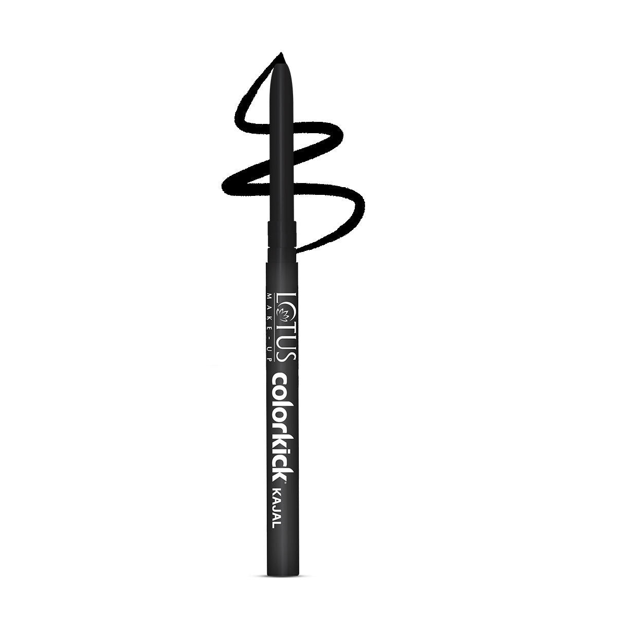 Lotus Make-Up Colorkick Kajal, Highly Pigmented, Smudge-proof & Kohl - Intense Black