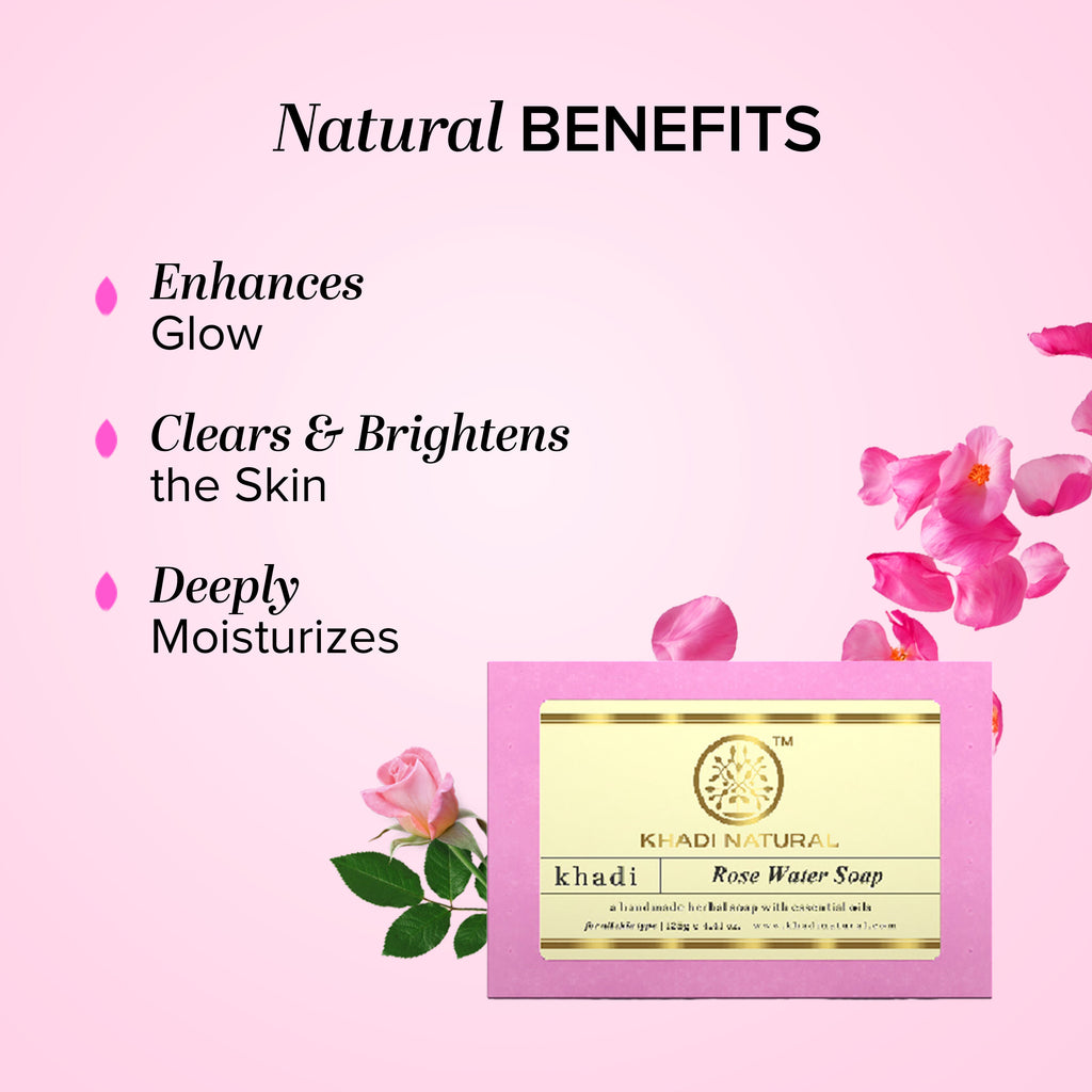 Rosewater Handmade Soap Remove Excess Oil