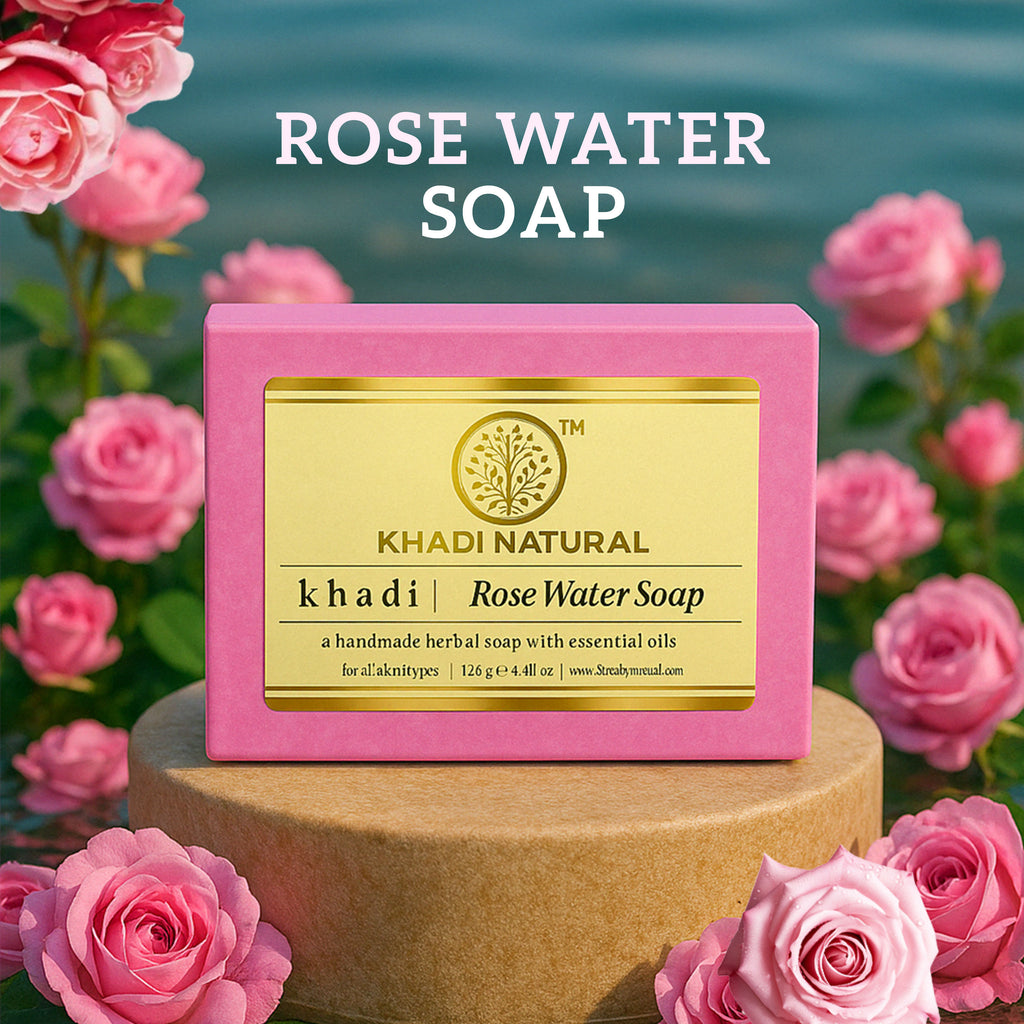 Rosewater Handmade Soap Remove Excess Oil