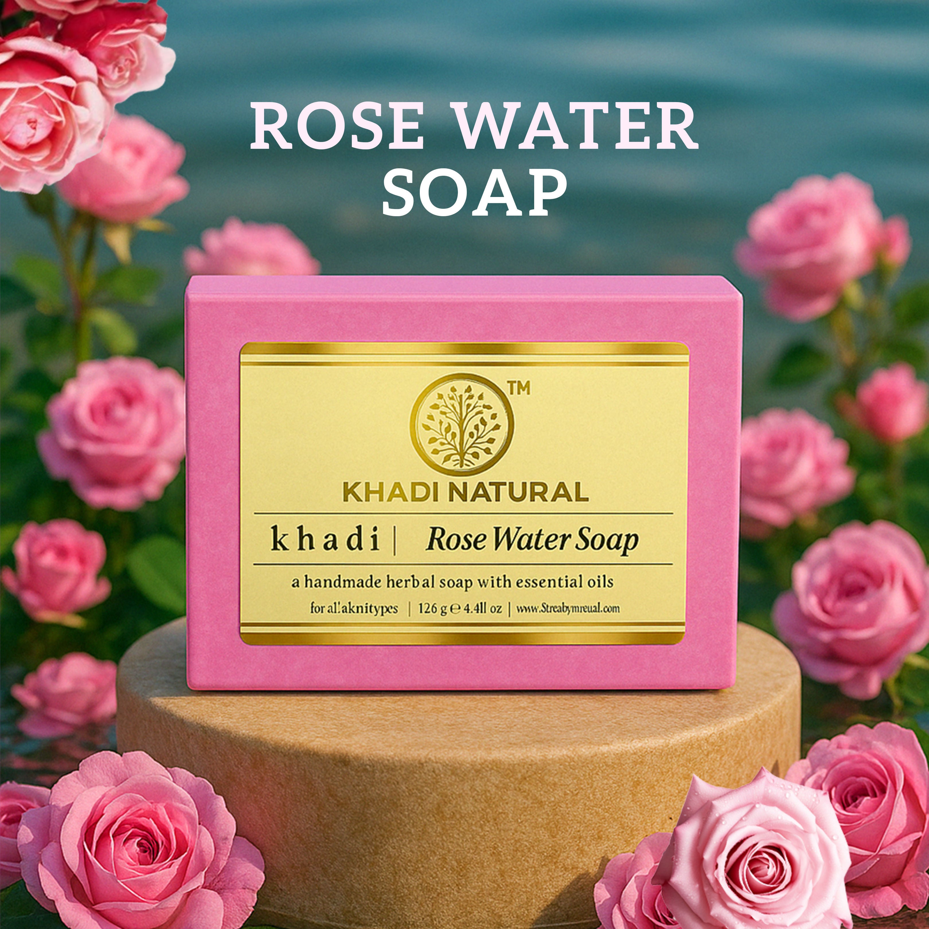 Rosewater Handmade Soap Remove Excess Oil