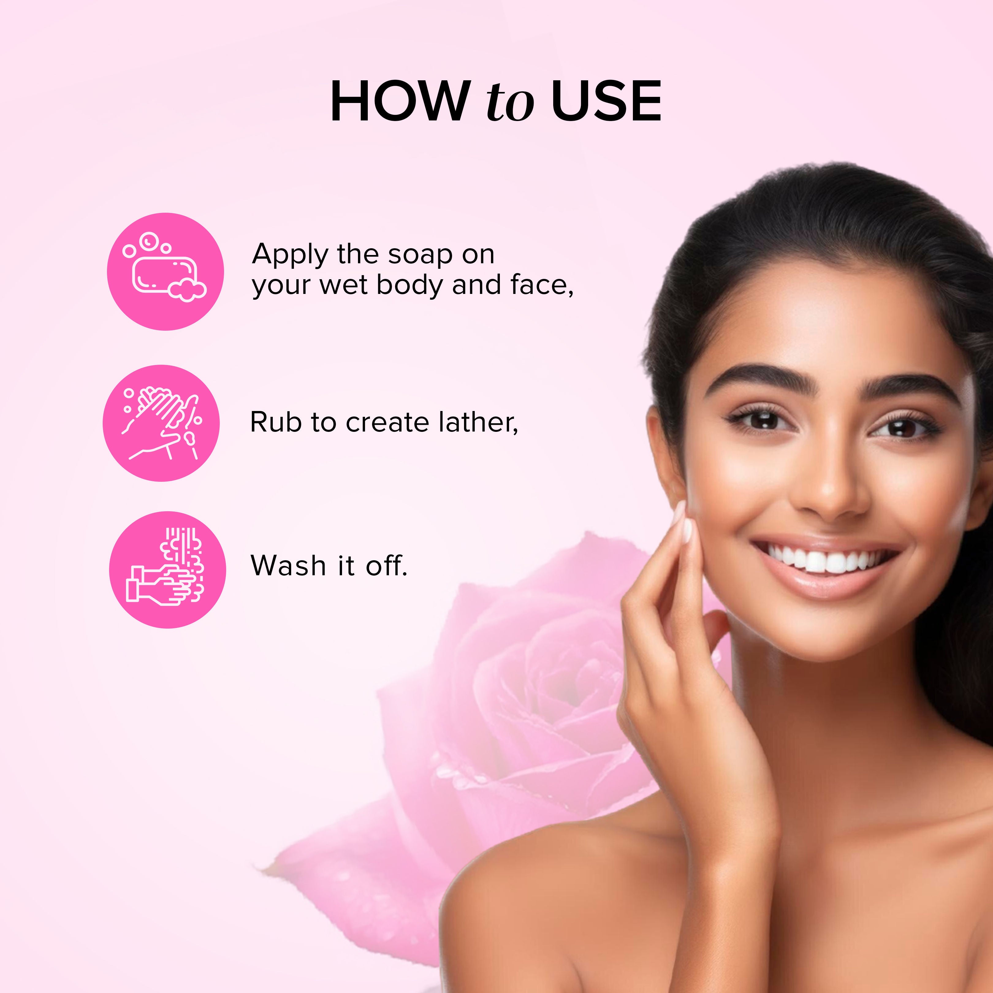 Rosewater Handmade Soap Remove Excess Oil