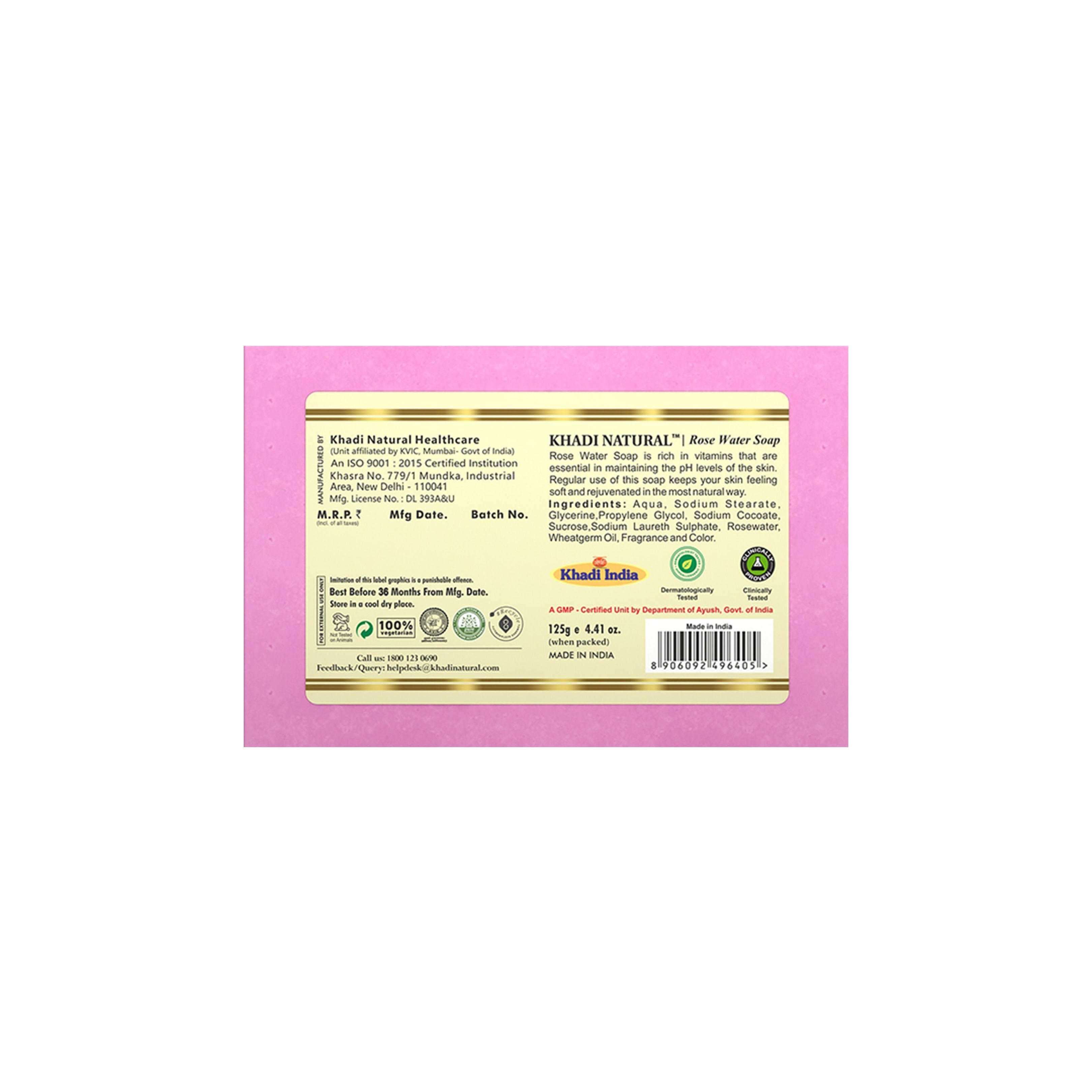 Rosewater Handmade Soap Remove Excess Oil