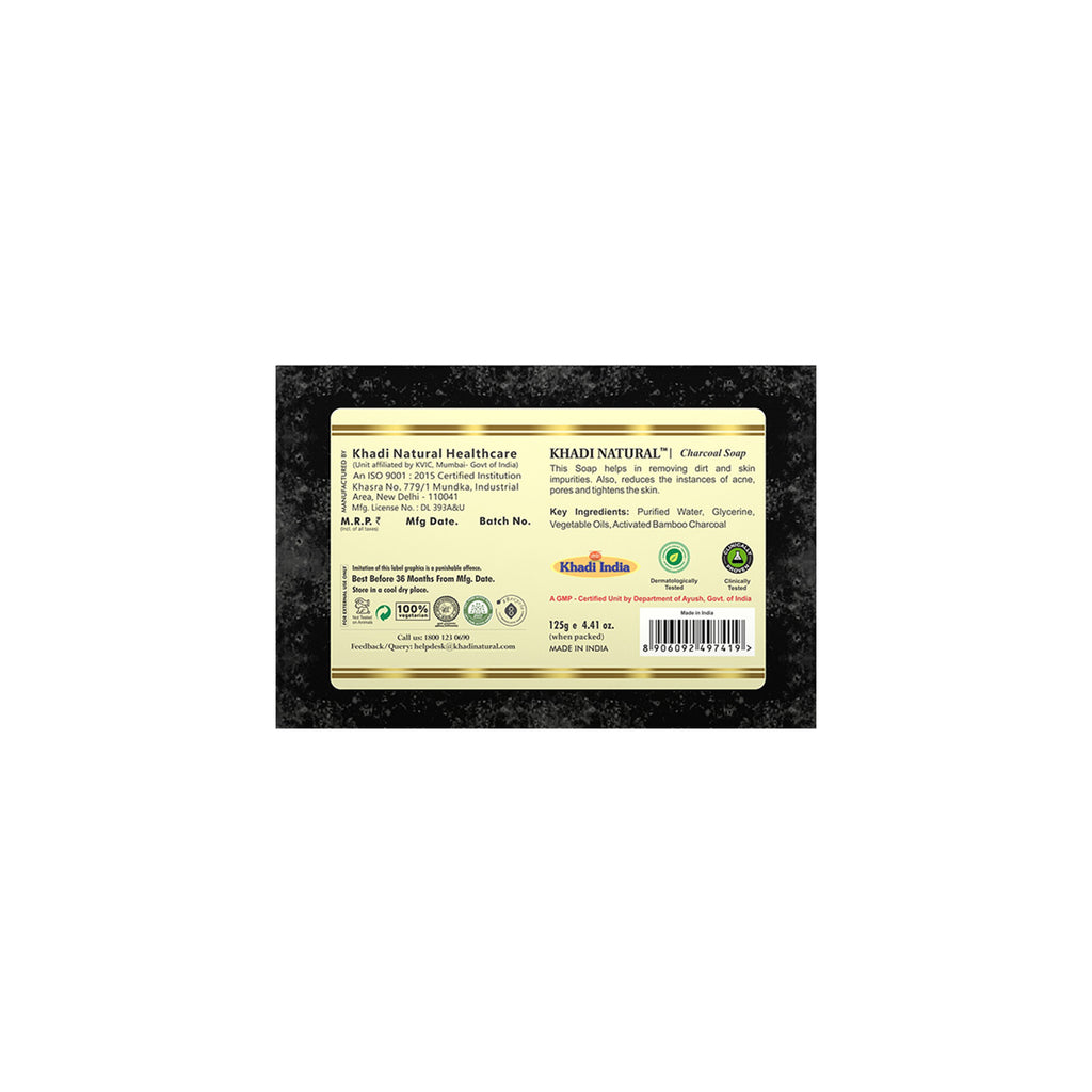 Charcoal Handmade Soap Reduce Acne & Blackheads