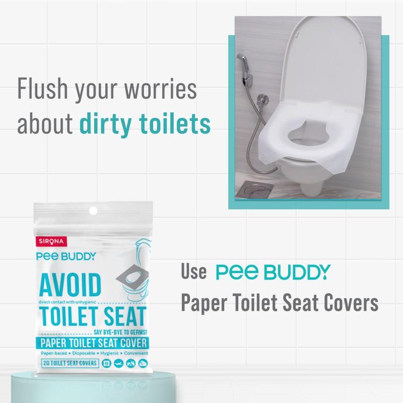 Disposable Toilet Seat Covers, No Direct Contact With Unhygienic Seats, Easy To Dispose