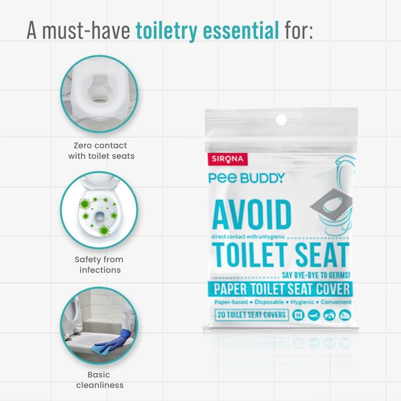 Disposable Toilet Seat Covers, No Direct Contact With Unhygienic Seats, Easy To Dispose