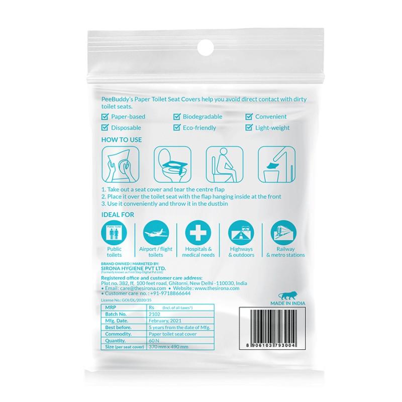 Disposable Toilet Seat Covers, No Direct Contact With Unhygienic Seats, Easy To Dispose