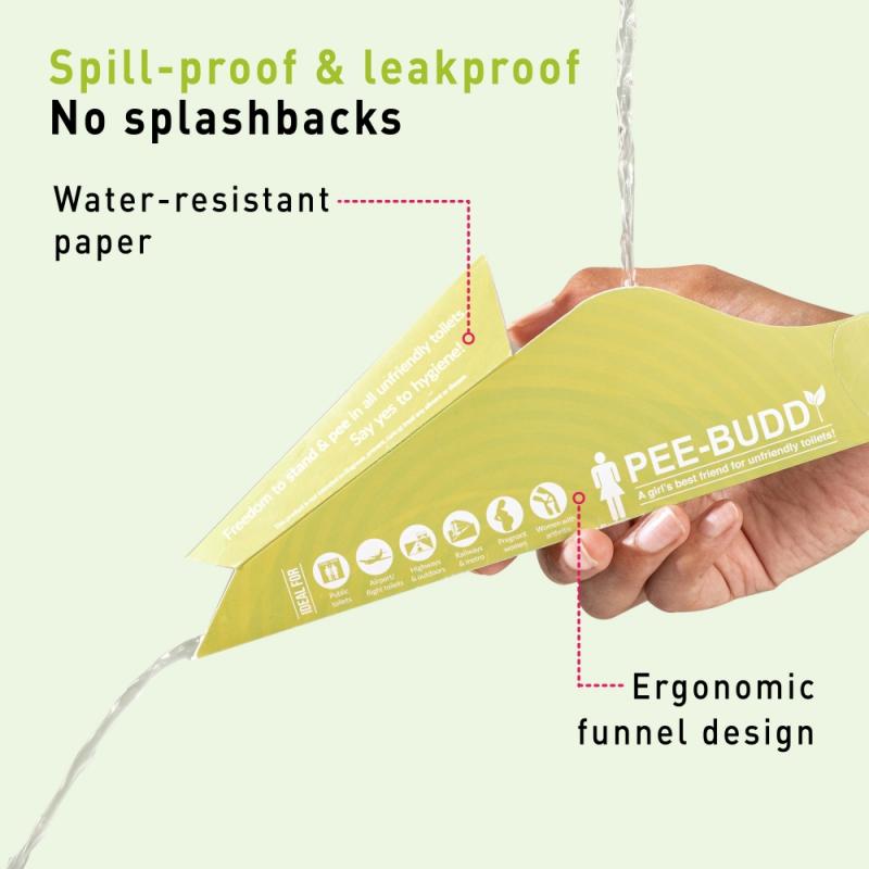 Sirona Peebuddy Disposable Female Urination Device For Women Portable Leakproof Stand And Pee Funnels
