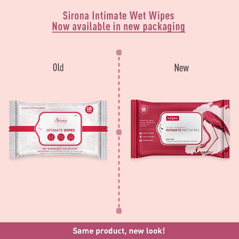 Natural Intimate Wet Wipes, Balance PH, Hypoallergenic, Protects Against Odour & Irritation