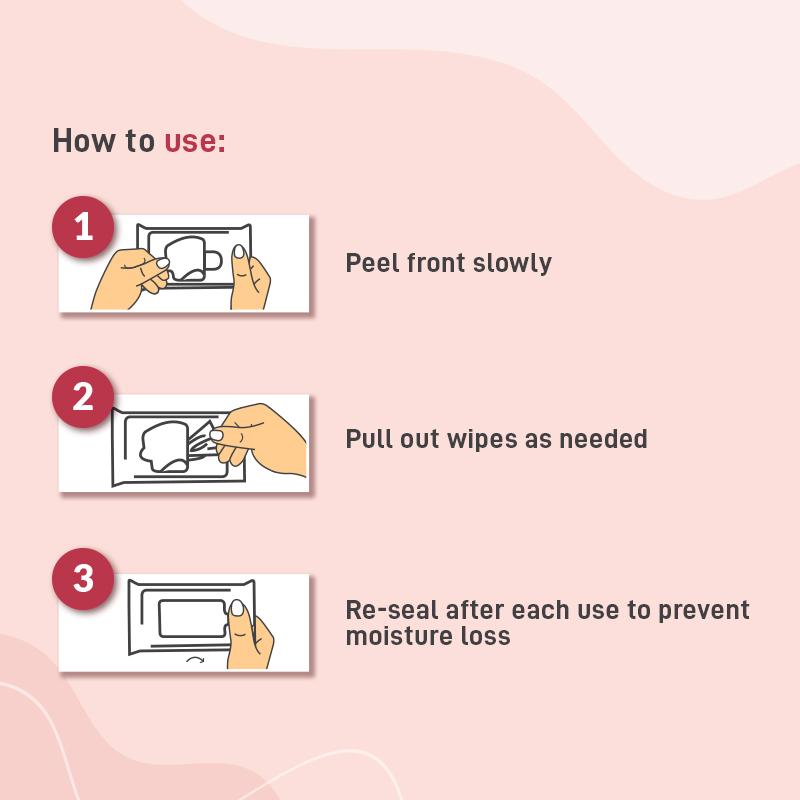 Natural Intimate Wet Wipes, Balance PH, Hypoallergenic, Protects Against Odour & Irritation