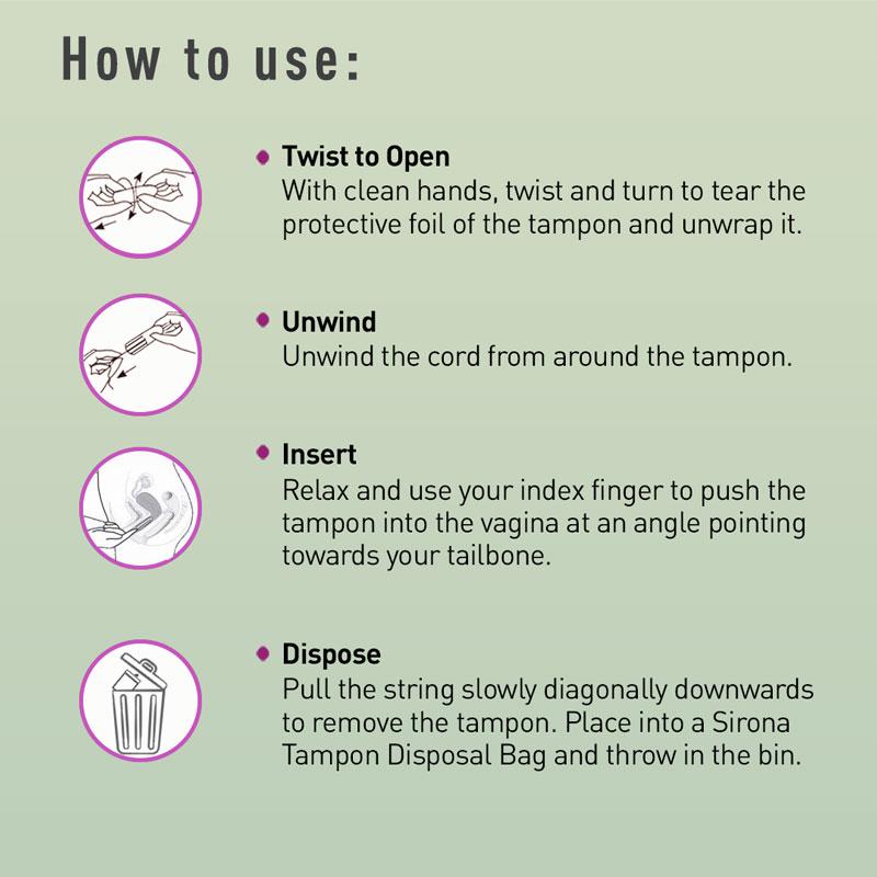 Fda Approved Tampons for Super Heavy Flow, High Absorption & Biodegradable, 360° Leakproof