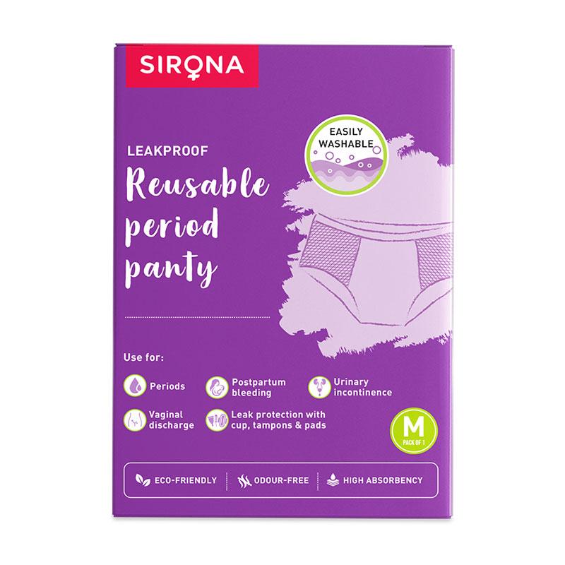 Reusable Period Panties (M), Leak Proof Protection For Periods, Urinary & Vaginal Discharge