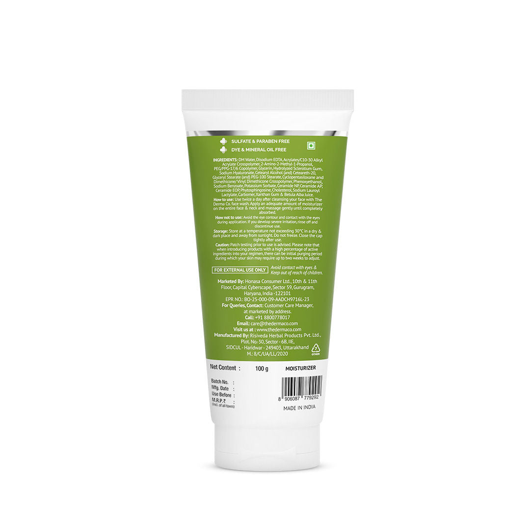 Oil-free Daily Face Moisturizer With Hyaluronic Acid Ceramides For Hydrated Skin