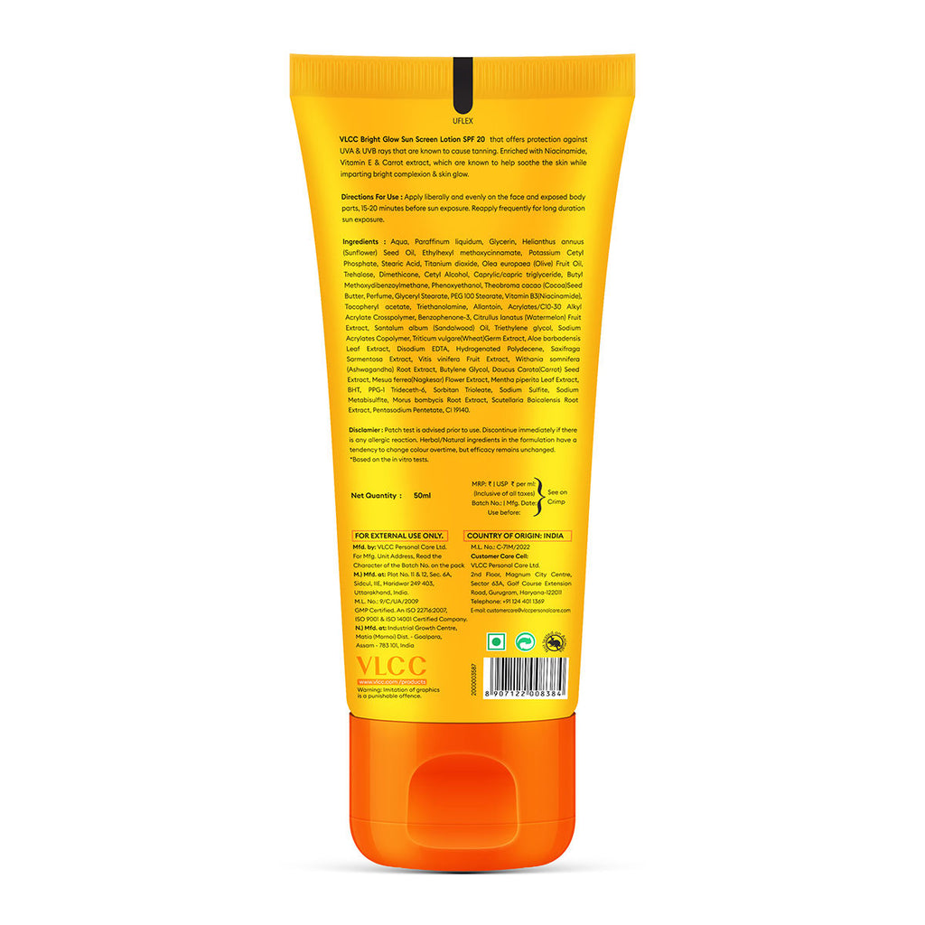Bright Glow Sunscreen Lotion SPF 20