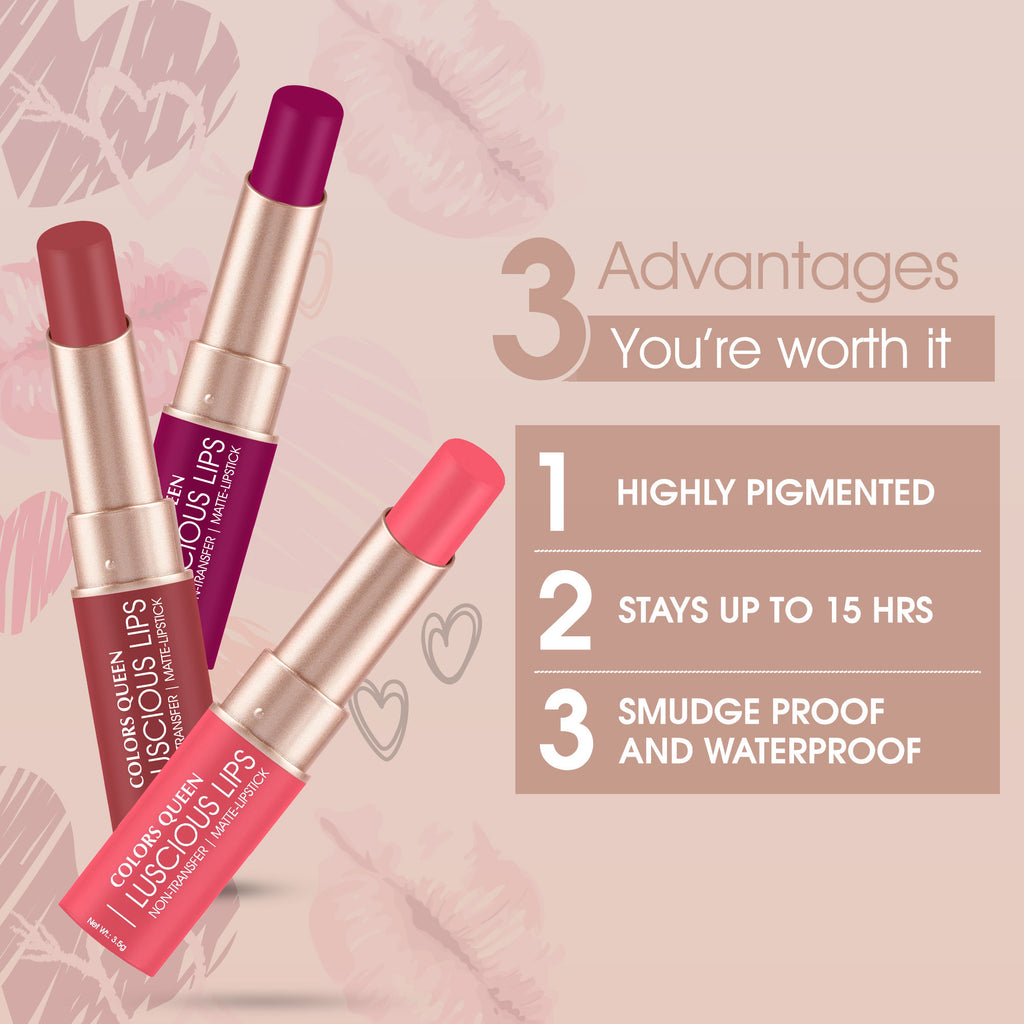 Luscious Lips Non Transfer Matte Lipstick