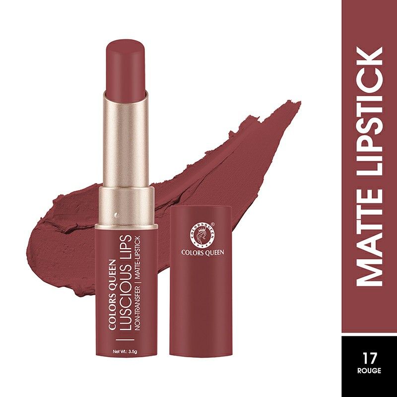 Luscious Lips Non Transfer Matte Lipstick - 17 Rouge