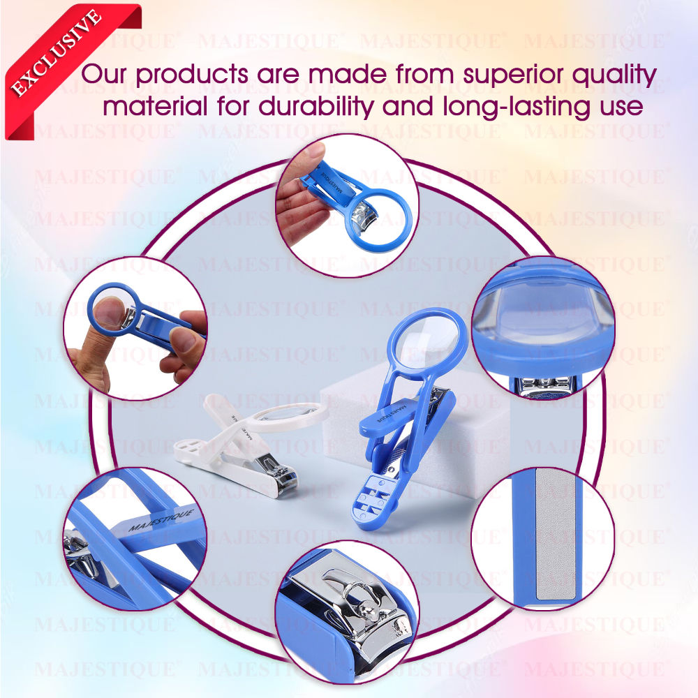 Nail Clipper With Magnifying Glass - Color May Vary