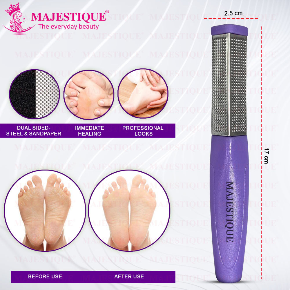 Foot Scraper And Pumice Stone Pedicure Set - Color May Vary