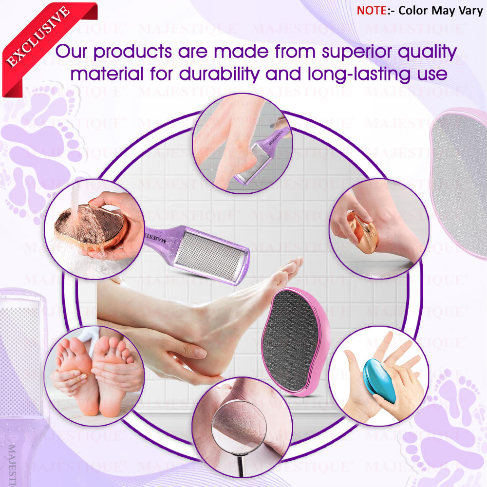 Glass Foot Scrubber And Foot Scraper - Color May Vary