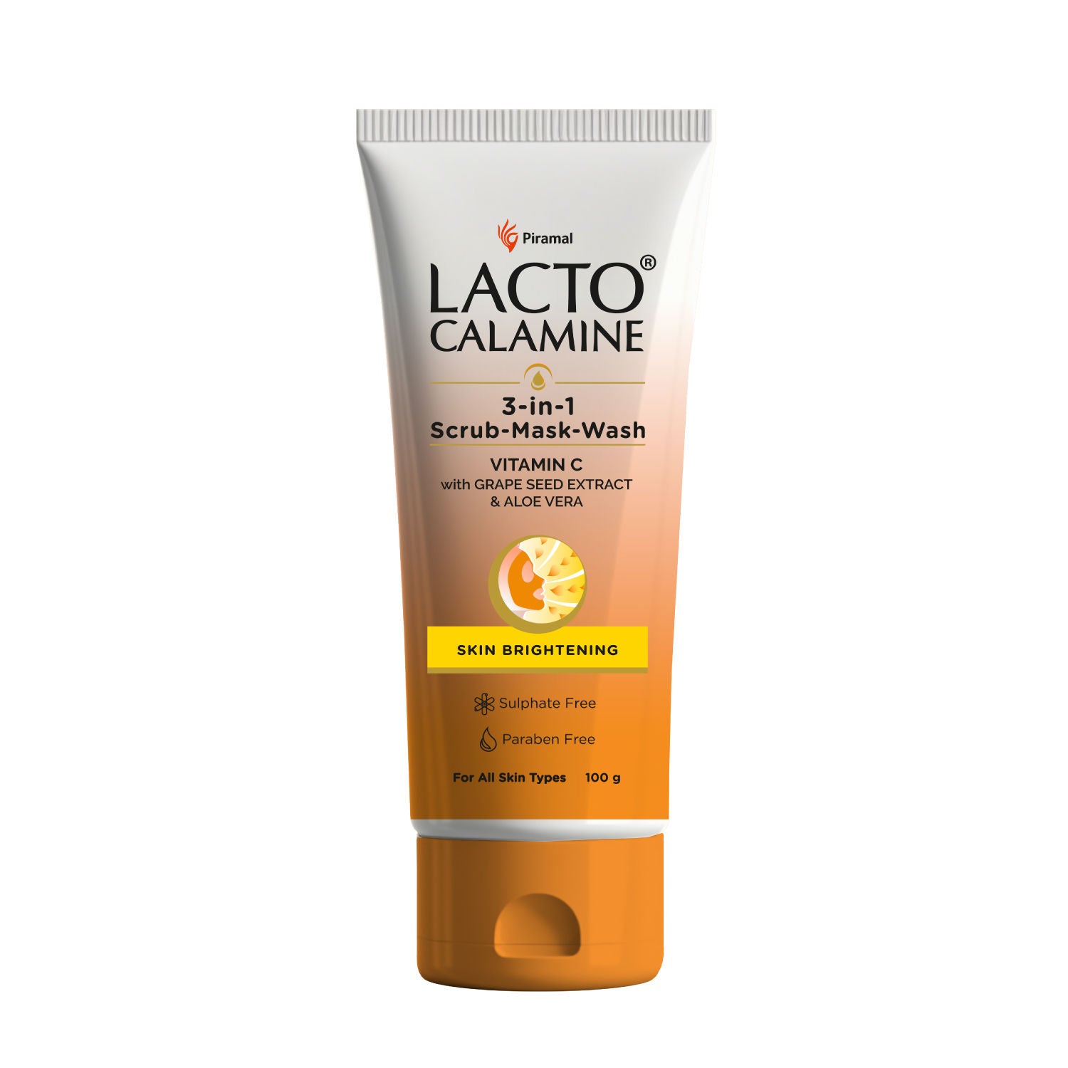 3 - In - 1 Vitamin C Face Scrub - Mask - Wash