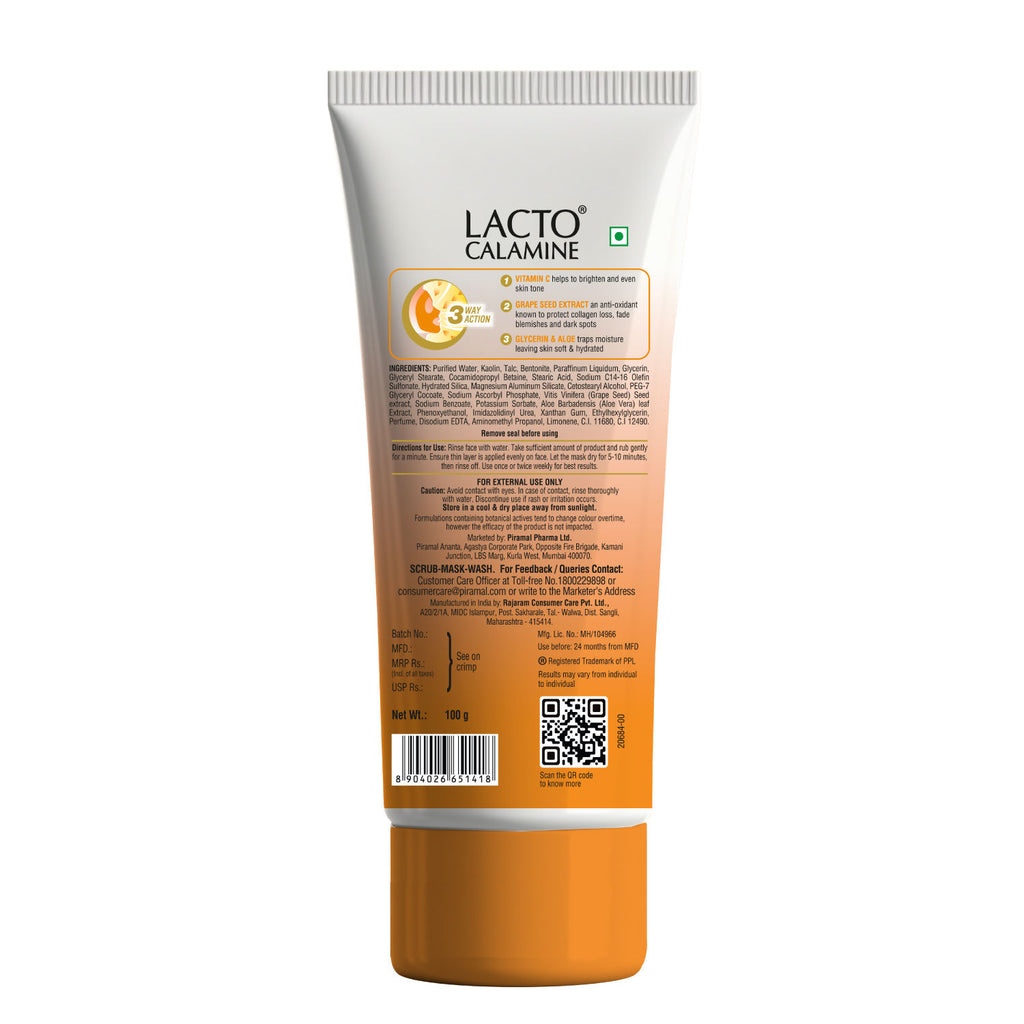 3 - In - 1 Vitamin C Face Scrub - Mask - Wash