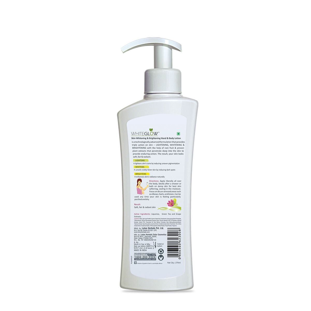 Whiteglow Skin Whitening & Brightening Hand & Body Lotion Spf 25 Pa+++