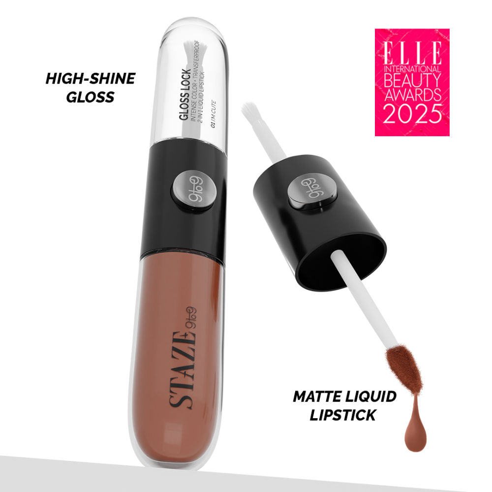 9to9 Gloss Lock 2-In-1 Liquid Lipstick