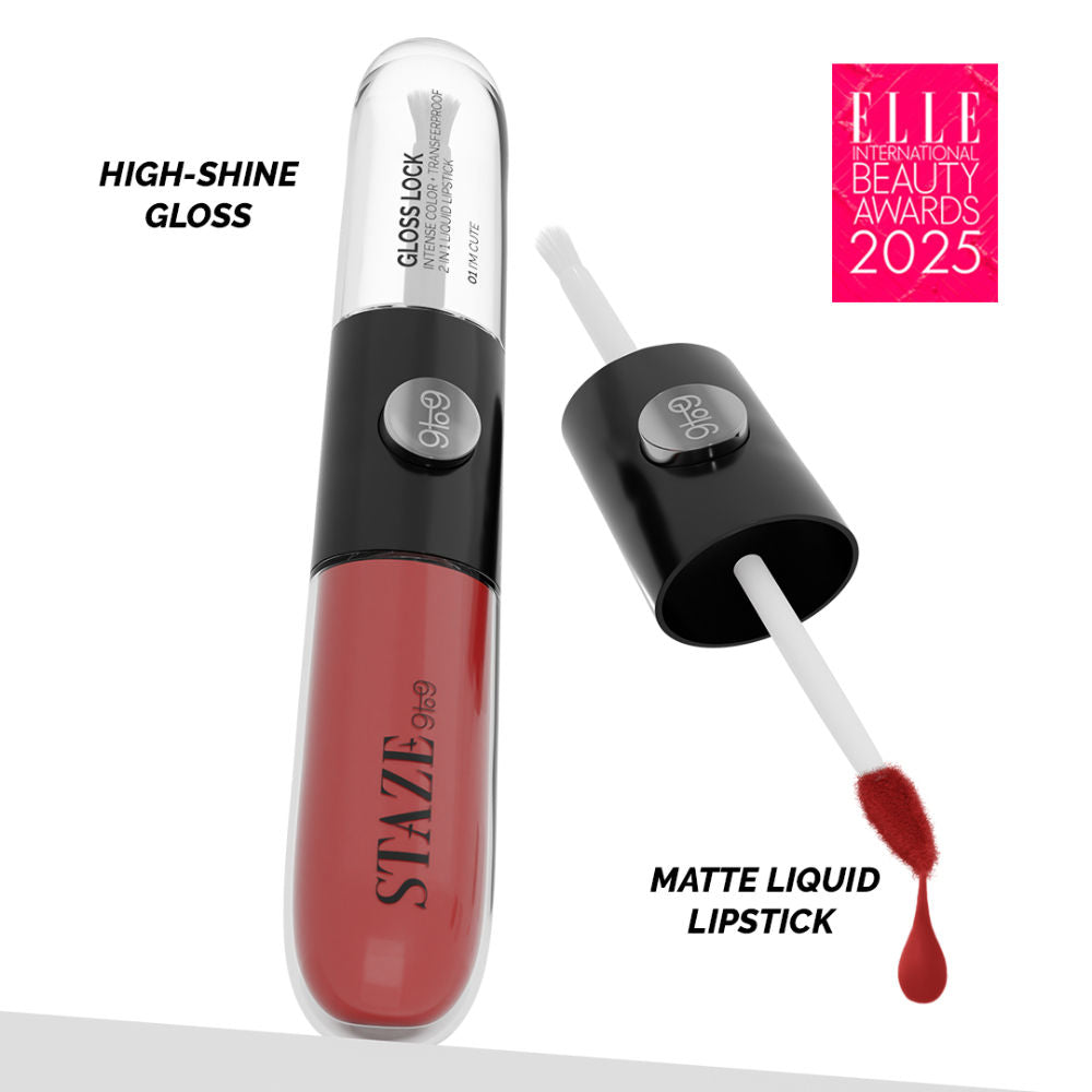 9to9 Gloss Lock 2-In-1 Liquid Lipstick - 06 Im Feisty