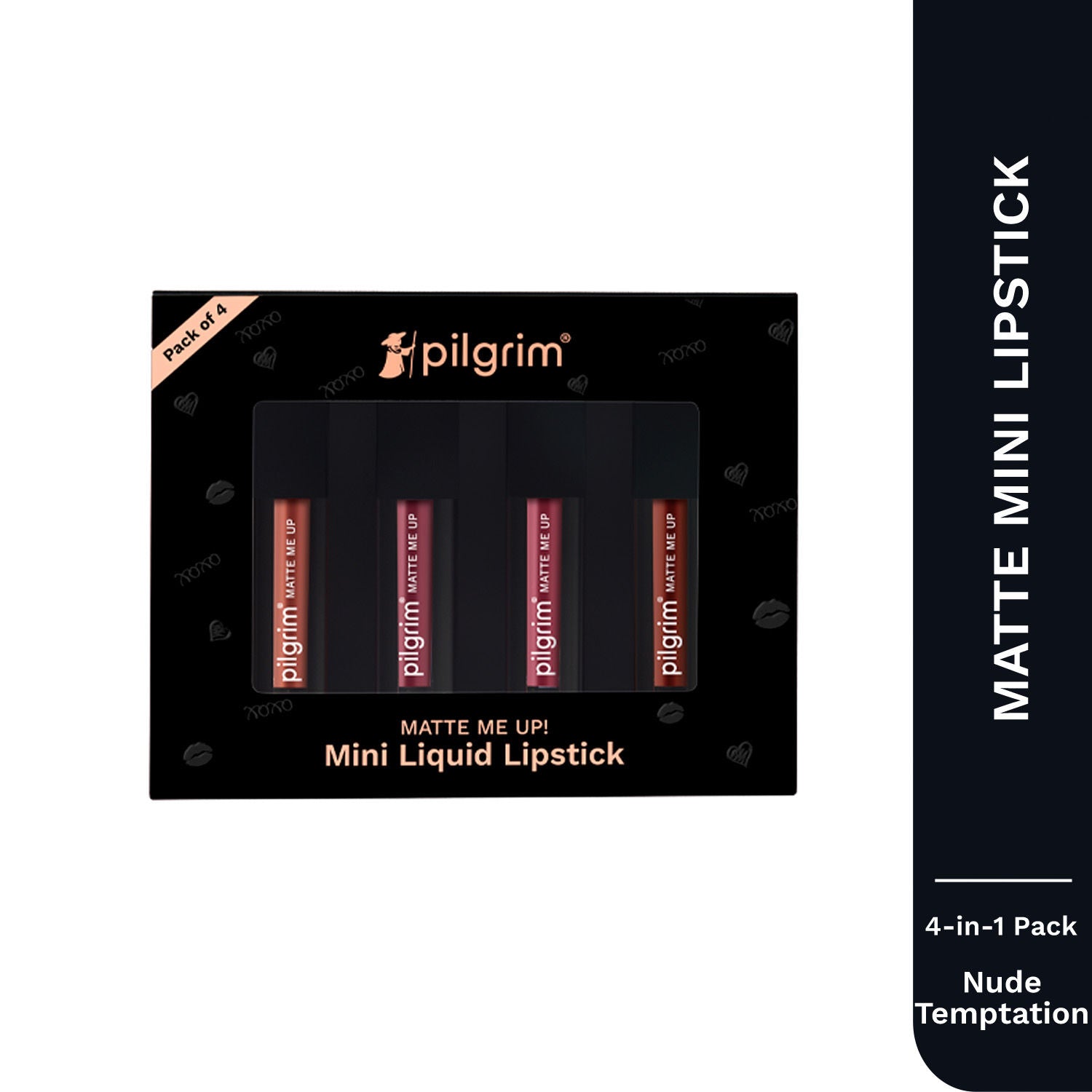 Matte Mini Liquid Lipstick 4 In 1 Pack Smudgeproof, Hydrating & Lightweight