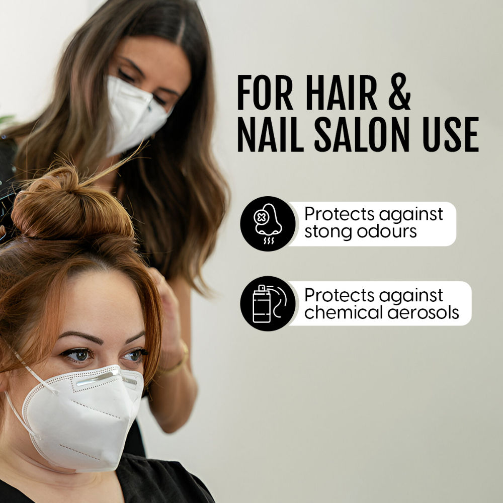 N95 Face Mask Reusable 6-Layer Anti Pollution Dust Smog Protection Hair Nail Salon Use