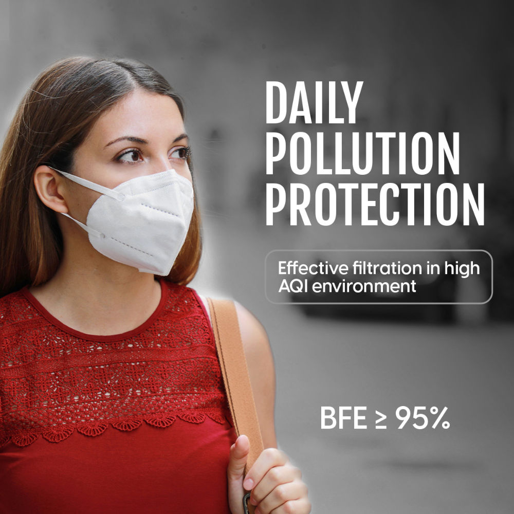 N95 Face Masks Reusable 6-Layer Anti Pollution Dust Smog Protection Hair Nail Salon Use