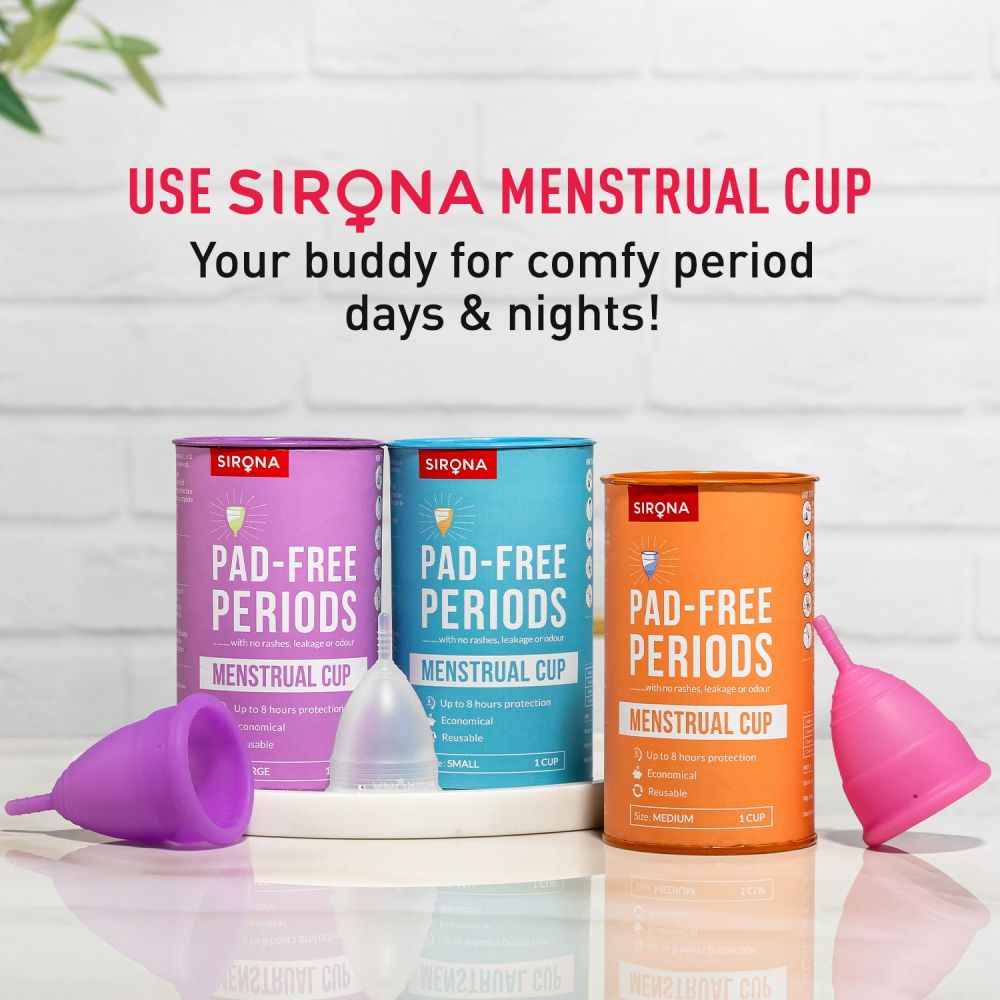 FDA Approved Reusable Menstrual Cup for Women (Large Size) Protection for Up to 8-10 Hours