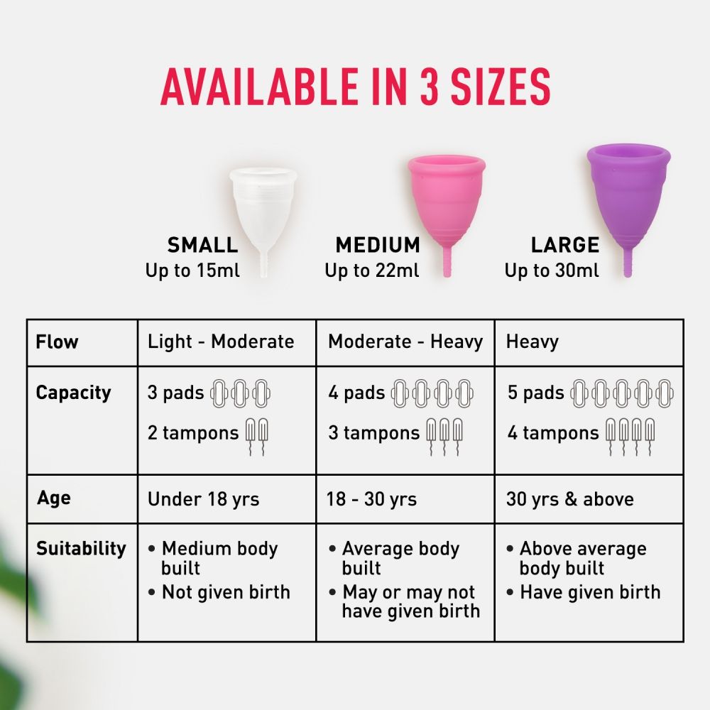 FDA Approved Reusable Menstrual Cup for Women (Large Size) Protection for Up to 8-10 Hours