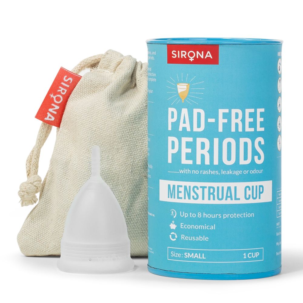 Pad Approved Reusable Menstrual Cup For Women (Small Size) Protection For Up To 8-10 Hours