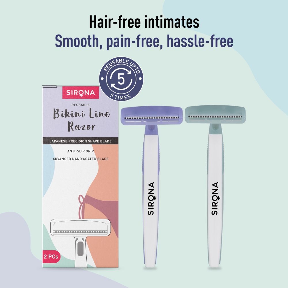 Reusable Bikini Line Razors For Women, Japanese Precision Shave For Irritation Free Shaving