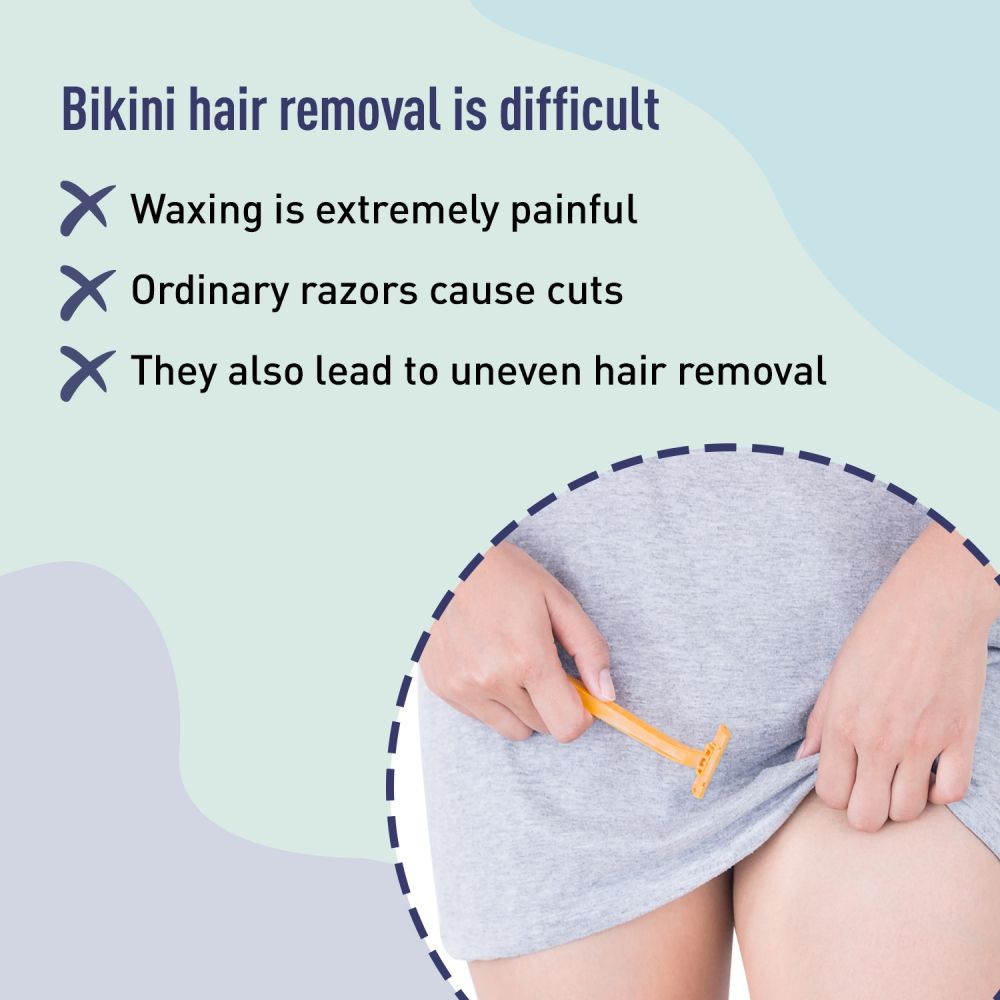 Reusable Bikini Line Razors For Women, Japanese Precision Shave For Irritation Free Shaving