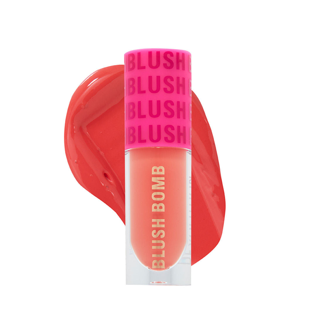 Bomb Cream Blusher-Lightweight Creamy Formula-Enriched With Vitamin E - Glam Orange