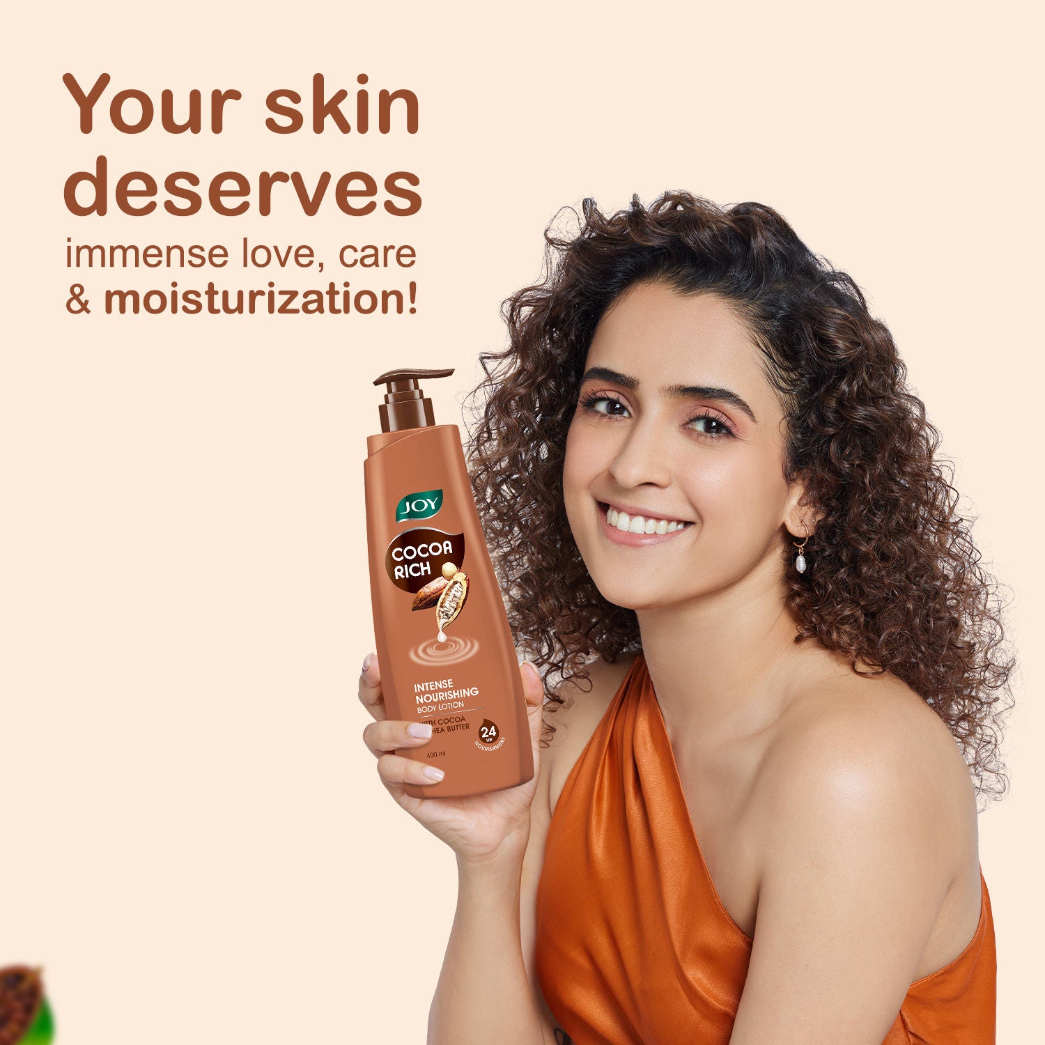 Cocoa Rich Intense Nourishing Body Lotion - Shea & Cocoa Butter, 24hr Moisture for Winter