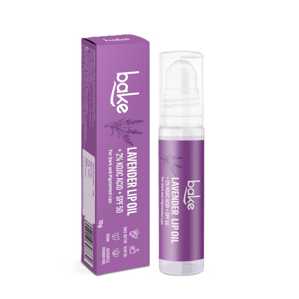 2% Kojic Acid Lavender Lip Balm Oil SPF 50 PA+++ for Dark, Chapped & Pigmented Lips