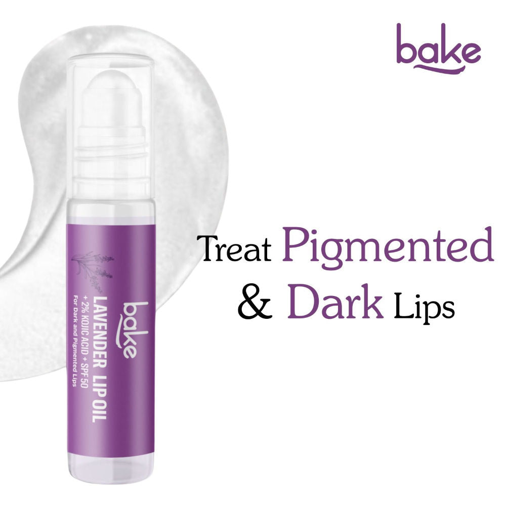 2% Kojic Acid Lavender Lip Balm Oil SPF 50 PA+++ for Dark, Chapped & Pigmented Lips