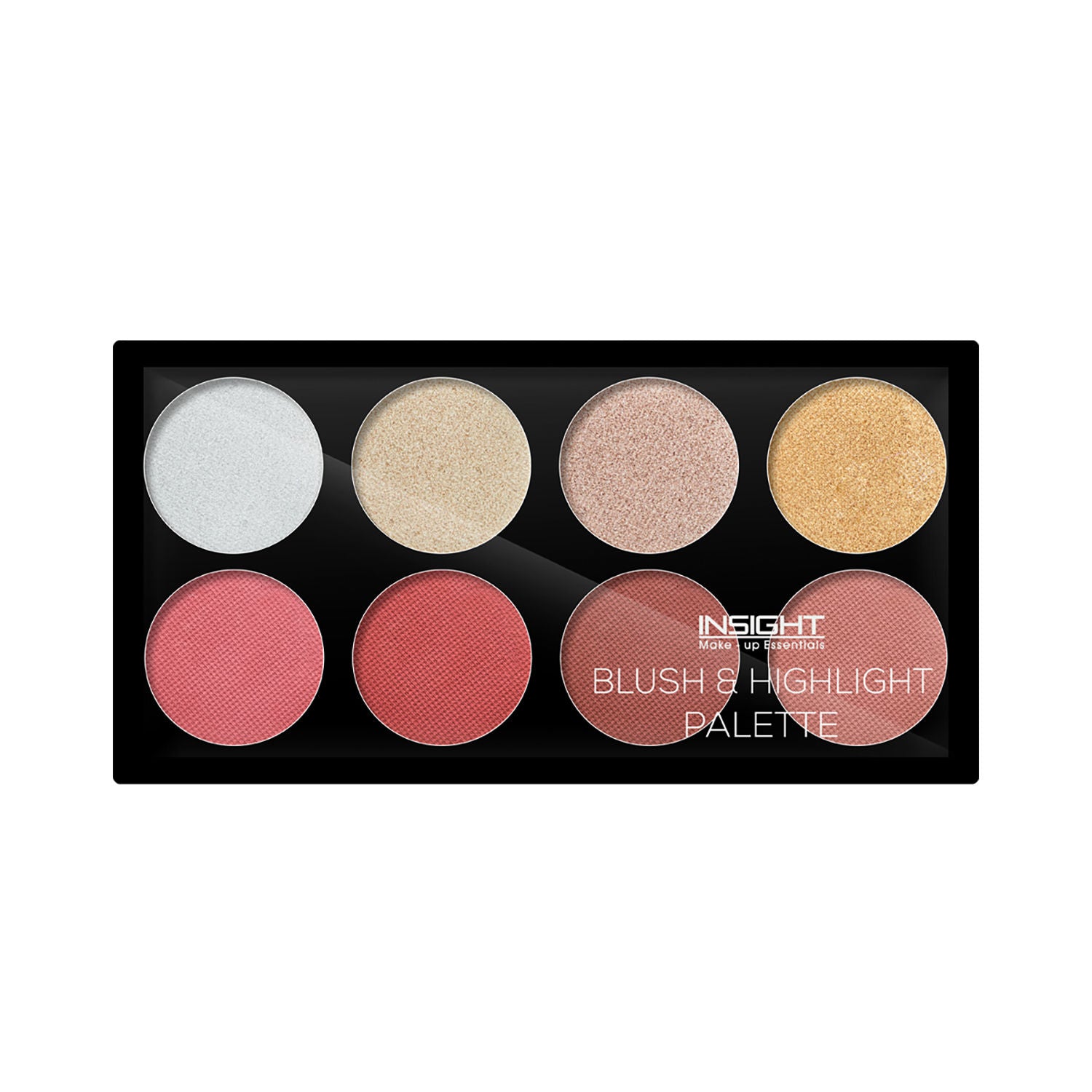 Blush & Highlight Palette, 2 In 1 Intense Pigment, Lightweight Formula