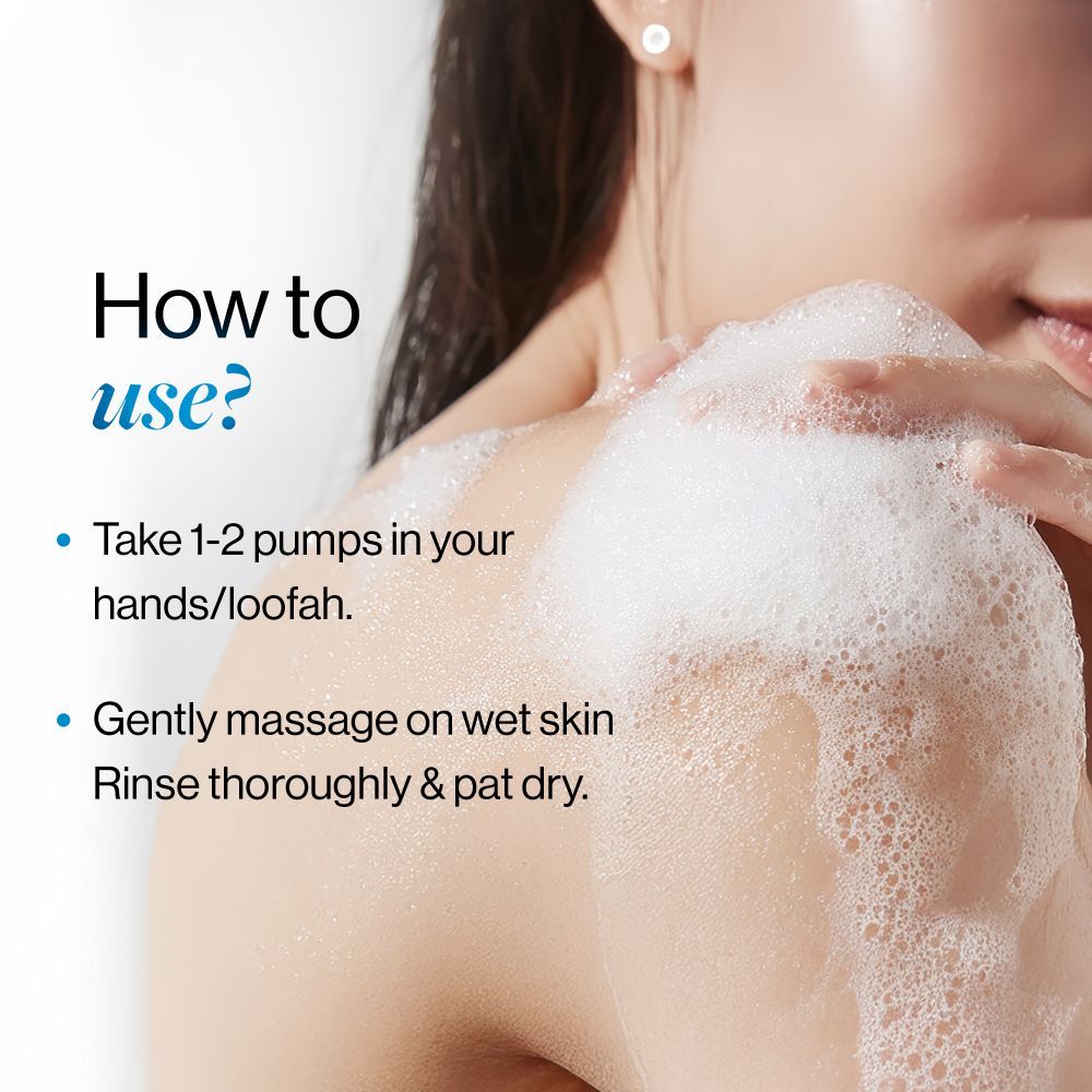 1% Salicylic Ceramide Body Wash - Dual Pump 2in1 Body Wash - For Body Acne and Dry Skin