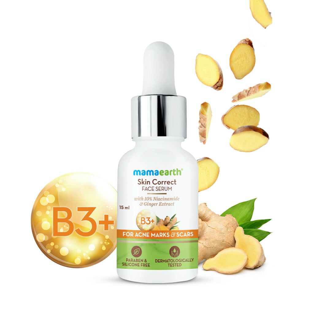 Skin Correct Face Serum With Niacinamide And Ginger Extract For Acne Marks & Scars