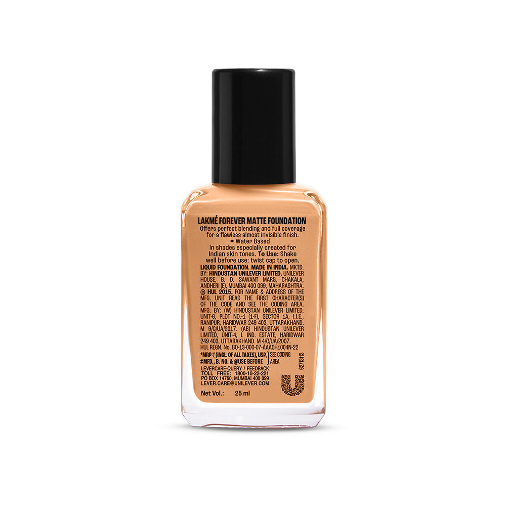 Forever Matte Foundation For Superior Coverage, Vit E, Lightweight & Water-Resist