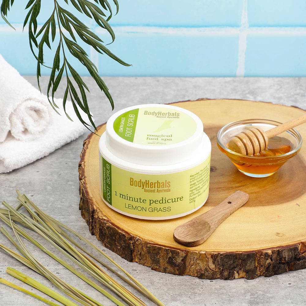 1 Minute Pedicure, Lemongrass Foot Scrub