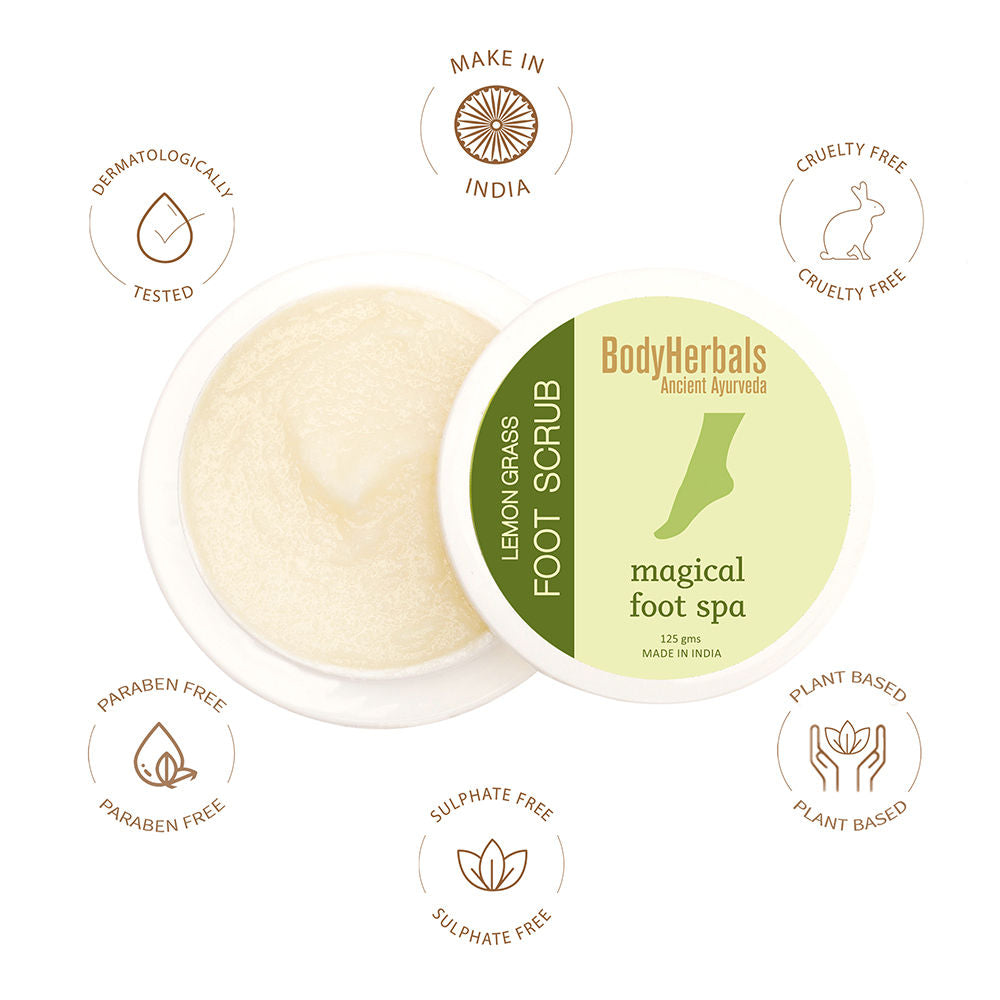 1 Minute Pedicure, Lemongrass Foot Scrub