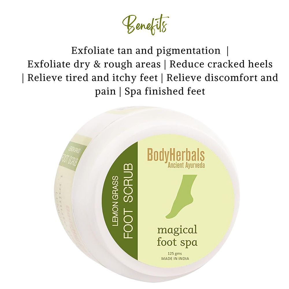 1 Minute Pedicure, Lemongrass Foot Scrub