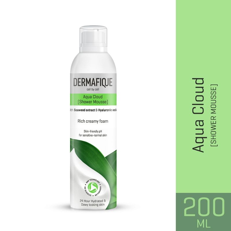 Aqua Cloud Shower Mousse, Hyaluronic Acid & NMF, Rich & Indulgent